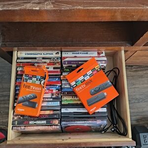 Amazon Fire TV Stick with Alexa Remote - Orange and Black